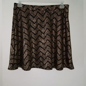 Ashley Blue Gold and Black Skirt